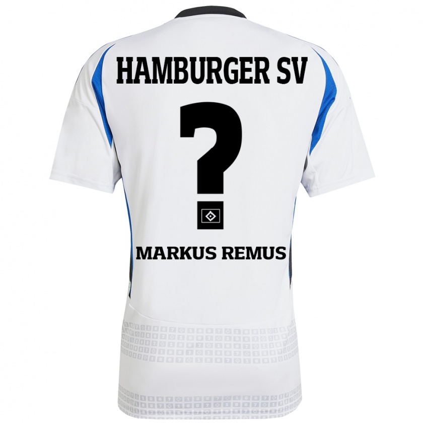 KandinyキッズMarkus Remus#0ホワイト ブルーホームシャツ2024/25ジャージーユニフォーム