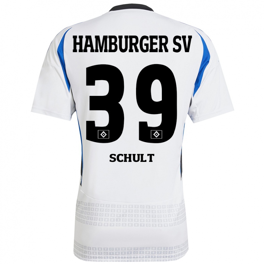 Kandiny Kinder Almuth Schult #39 Weiß Blau Heimtrikot Trikot 2024/25 T-Shirt Österreich