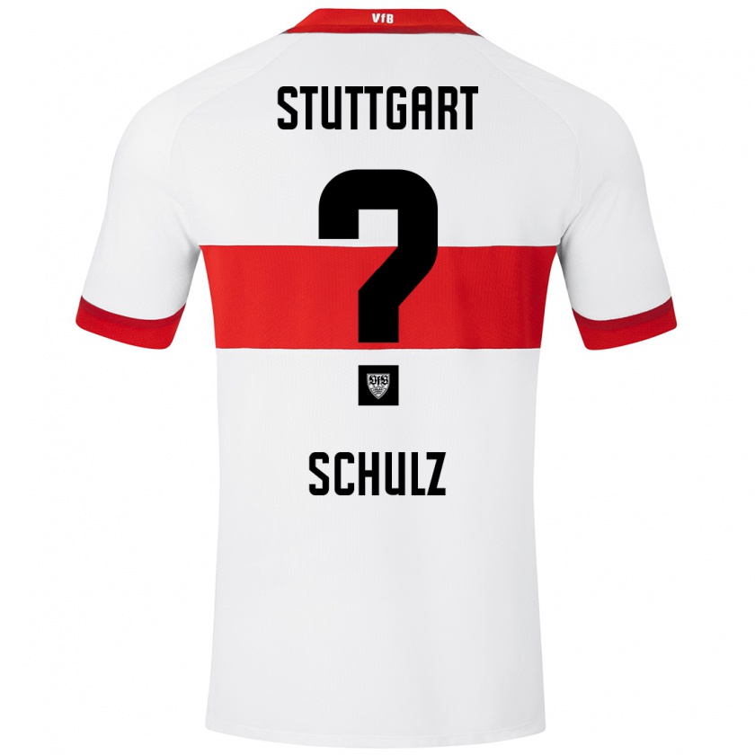 Kandiny Bambino Maglia Tim Schulz #0 Bianco Rosso Kit Gara Home 2024/25 Maglietta