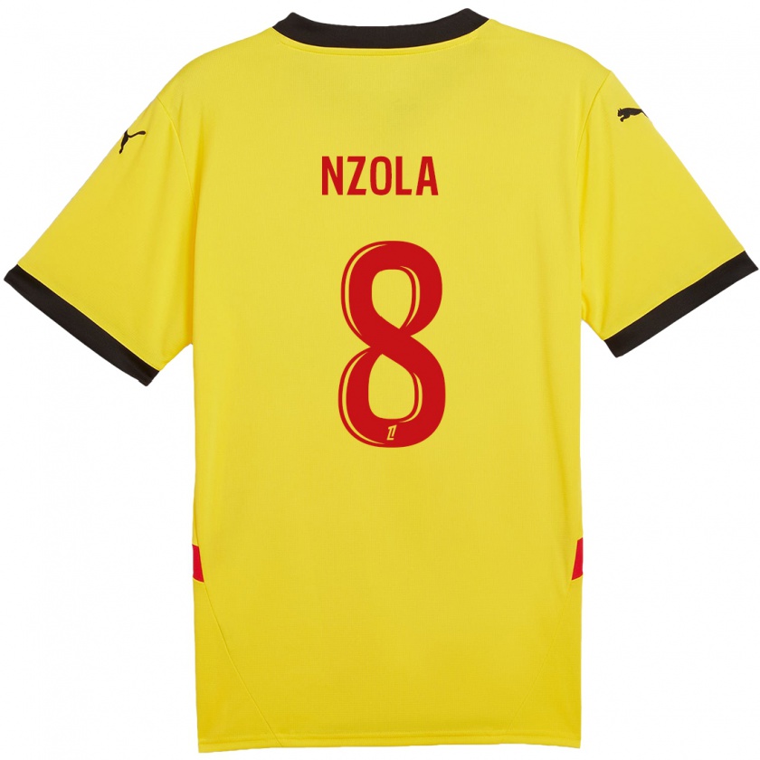 Kandiny Kinder M'bala Nzola #8 Gelb Rot Heimtrikot Trikot 2024/25 T-Shirt Österreich