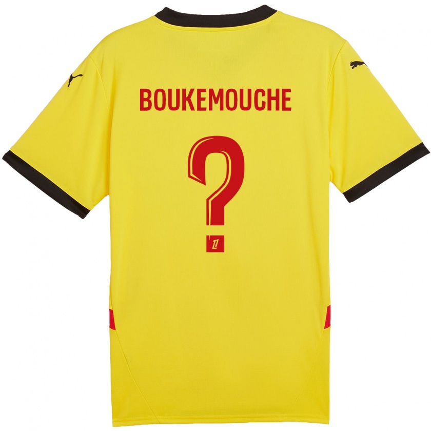 Kandiny Kinder Amine Boukemouche #0 Gelb Rot Heimtrikot Trikot 2024/25 T-Shirt Österreich