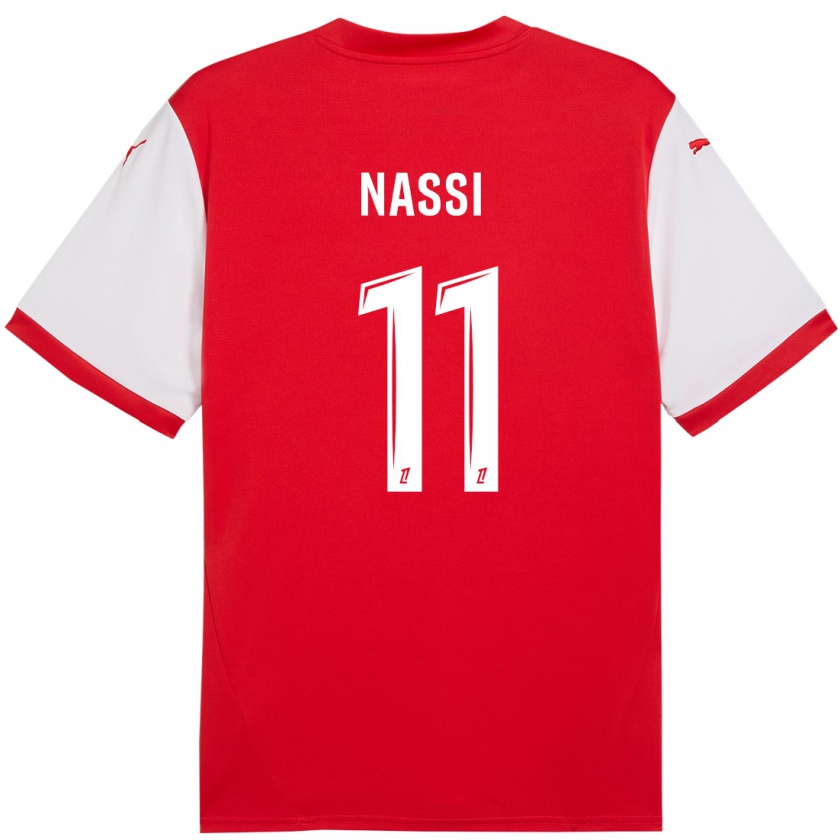 Kandiny Bambino Maglia Jade Nassi #11 Rosso Bianco Kit Gara Home 2024/25 Maglietta