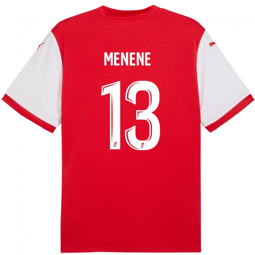 Kandiny Kinderen Meyong Menene #13 Rood Wit Thuisshirt Thuistenue 2024/25 T-Shirt