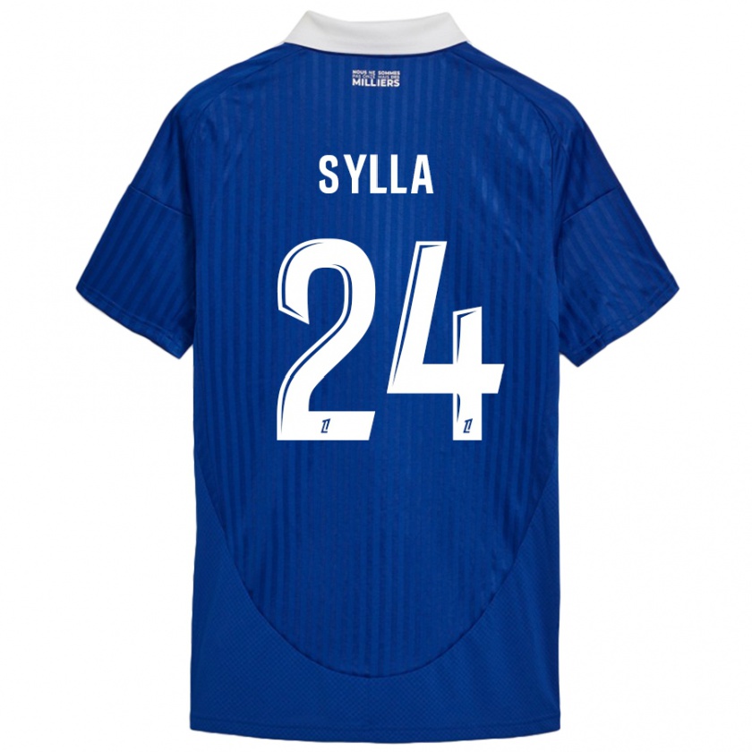 Kandiny Kinder Abakar Sylla #24 Blau Weiß Heimtrikot Trikot 2024/25 T-Shirt Österreich