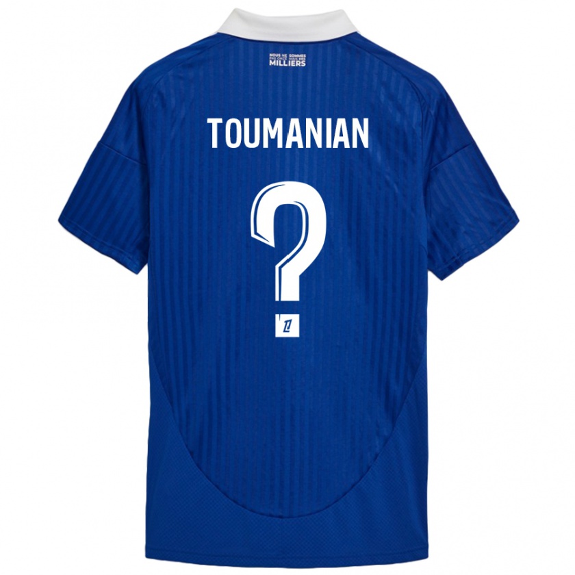 Kandiny Kinderen Anthony Toumanian #0 Blauw Wit Thuisshirt Thuistenue 2024/25 T-Shirt België