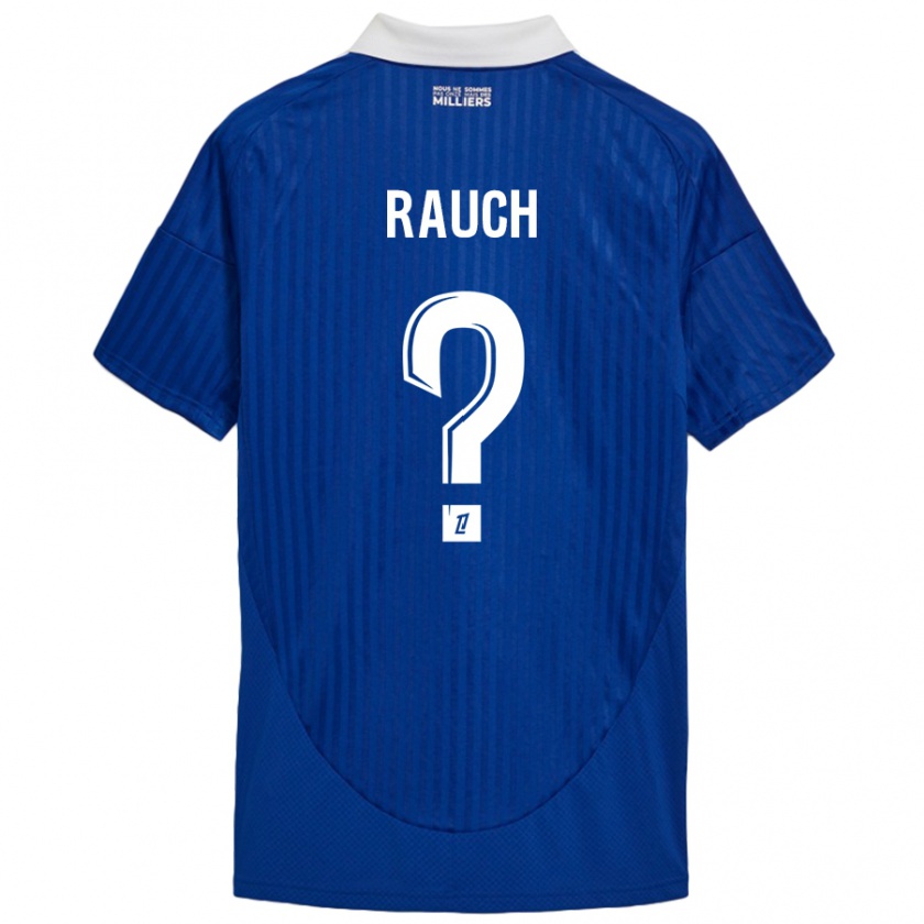 Kandiny Kinderen Hugo Rauch #0 Blauw Wit Thuisshirt Thuistenue 2024/25 T-Shirt