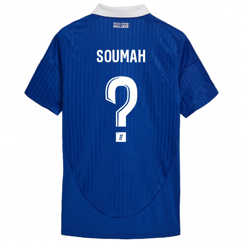 Kandiny Kinder Mohamed Soumah #0 Blau Weiß Heimtrikot Trikot 2024/25 T-Shirt Österreich