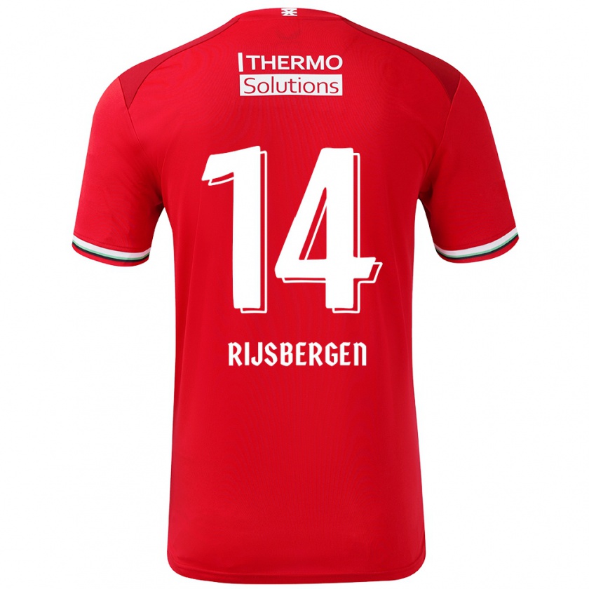 Kandiny Kinderen Liz Rijsbergen #14 Rood Wit Thuisshirt Thuistenue 2024/25 T-Shirt