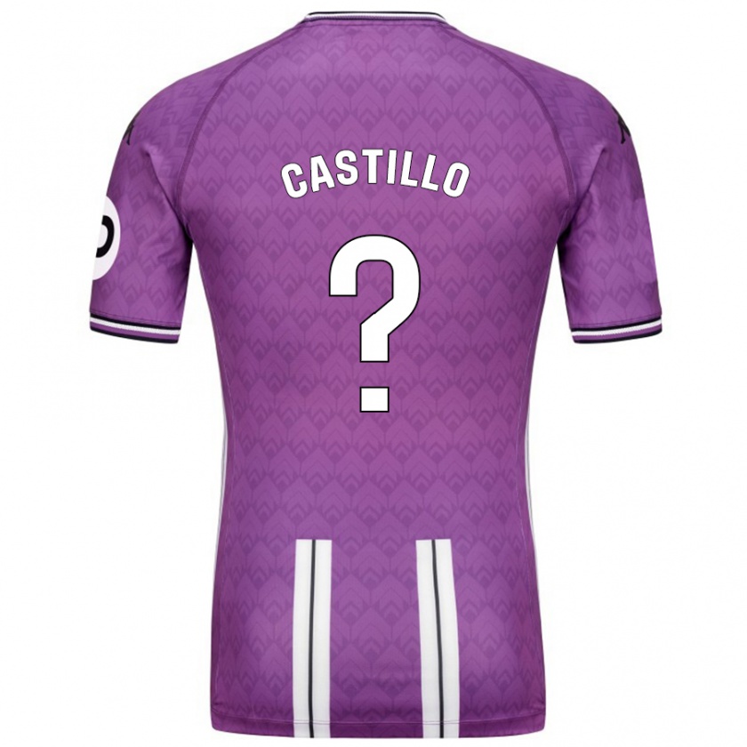 Kandiny Kinder Gonzalo Castillo #0 Violett Weiß Heimtrikot Trikot 2024/25 T-Shirt Österreich