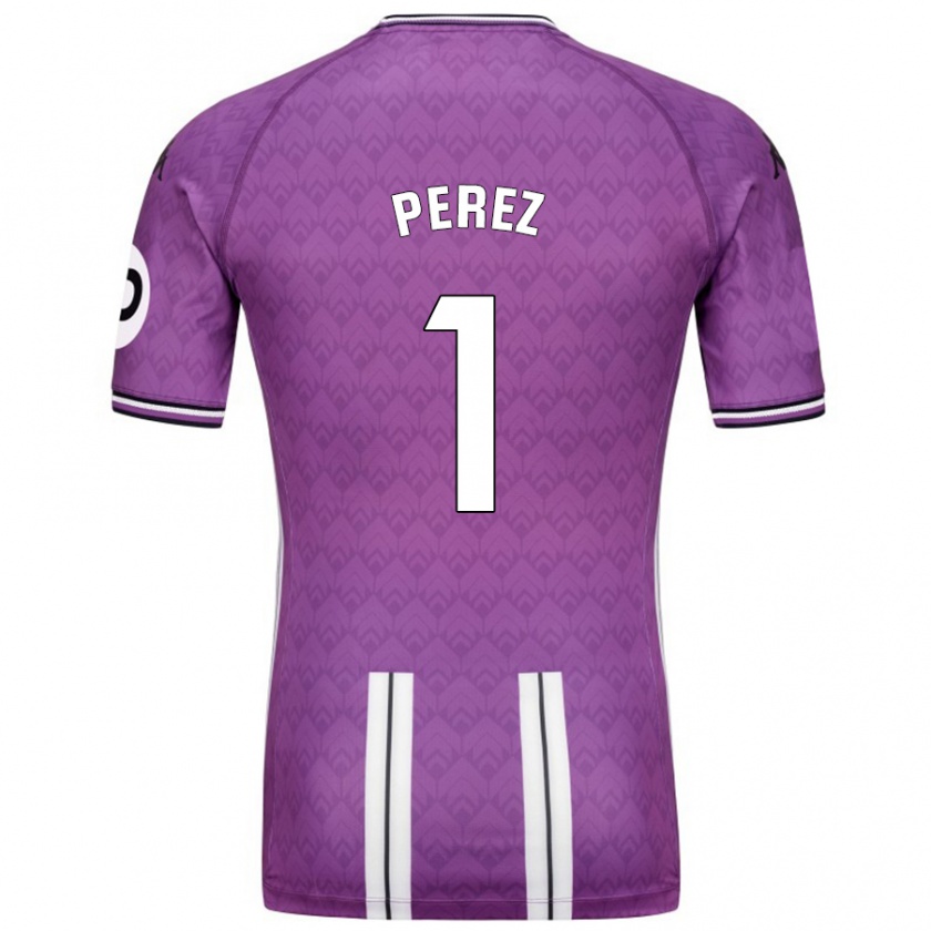 Kandiny Bambino Maglia Fer Pérez #1 Viola Bianco Kit Gara Home 2024/25 Maglietta