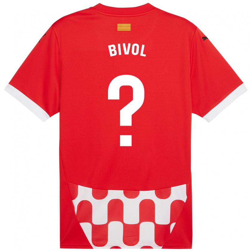 Kandiny Niño Camiseta Victor Bivol #0 Rojo Blanco 1ª Equipación 2024/25 La Camisa