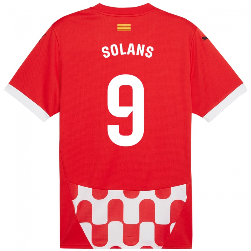 Kandiny Kinder Sergi Solans #9 Rot Weiß Heimtrikot Trikot 2024/25 T-Shirt Österreich