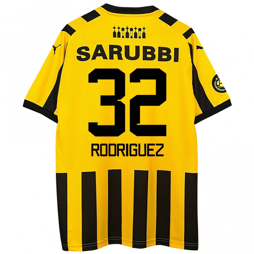 Kandiny Bambino Maglia Randall Rodríguez #32 Giallo Nero Kit Gara Home 2024/25 Maglietta