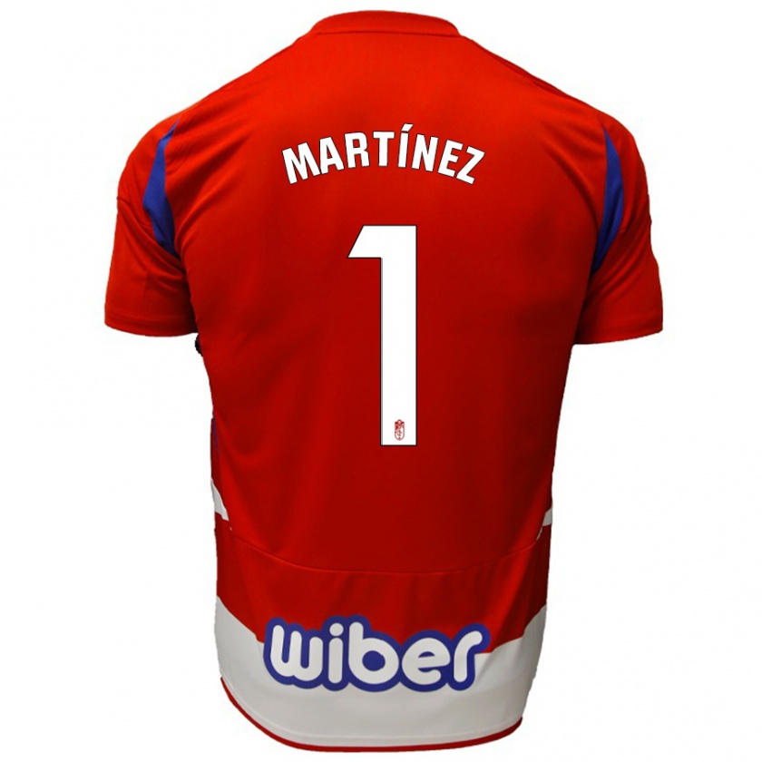 Kandiny Niño Camiseta Marc Martínez #1 Rojo Blanco Azul 1ª Equipación 2024/25 La Camisa