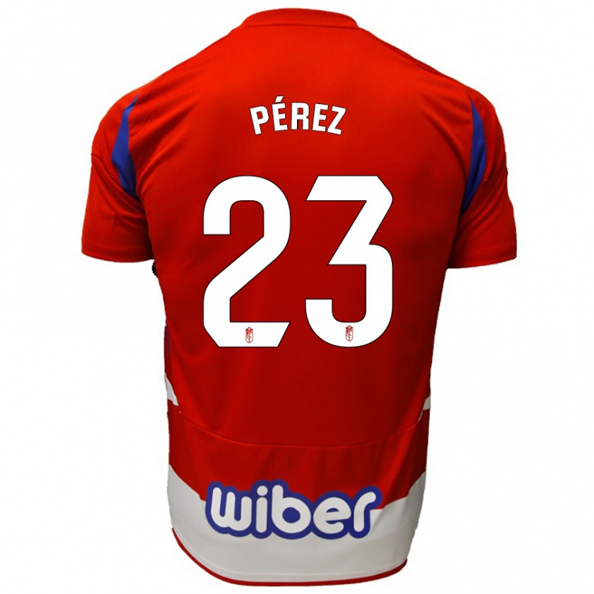 Kandiny Kinder Lucas Pérez #23 Rot Weiß Blau Heimtrikot Trikot 2024/25 T-Shirt Österreich