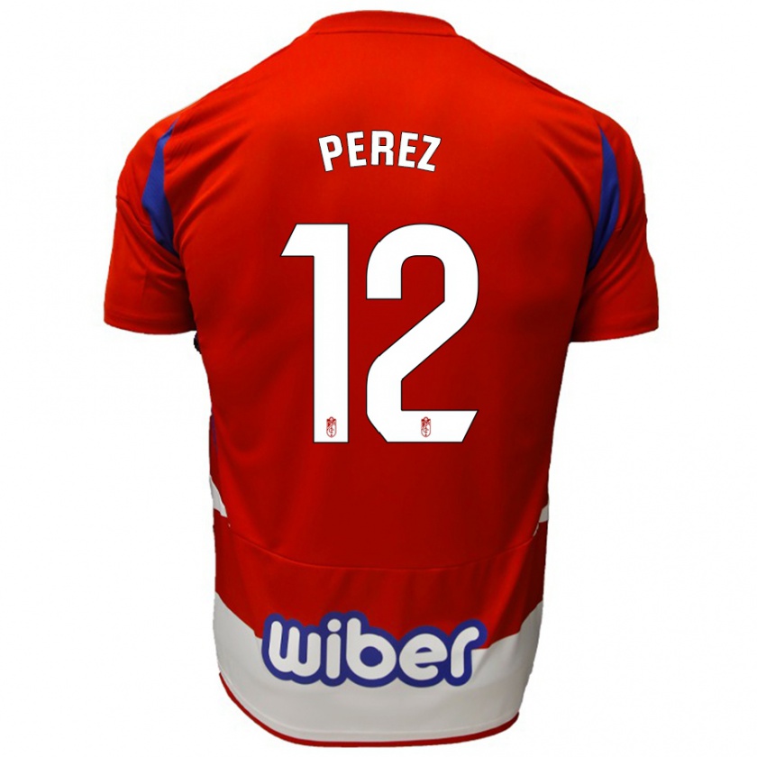 Kandiny Kinder Alba Pérez #12 Rot Weiß Blau Heimtrikot Trikot 2024/25 T-Shirt Österreich