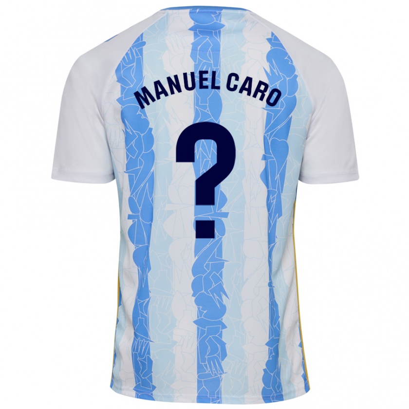 Kandiny Niño Camiseta José Manuel Caro #0 Blanco Azul 1ª Equipación 2024/25 La Camisa México