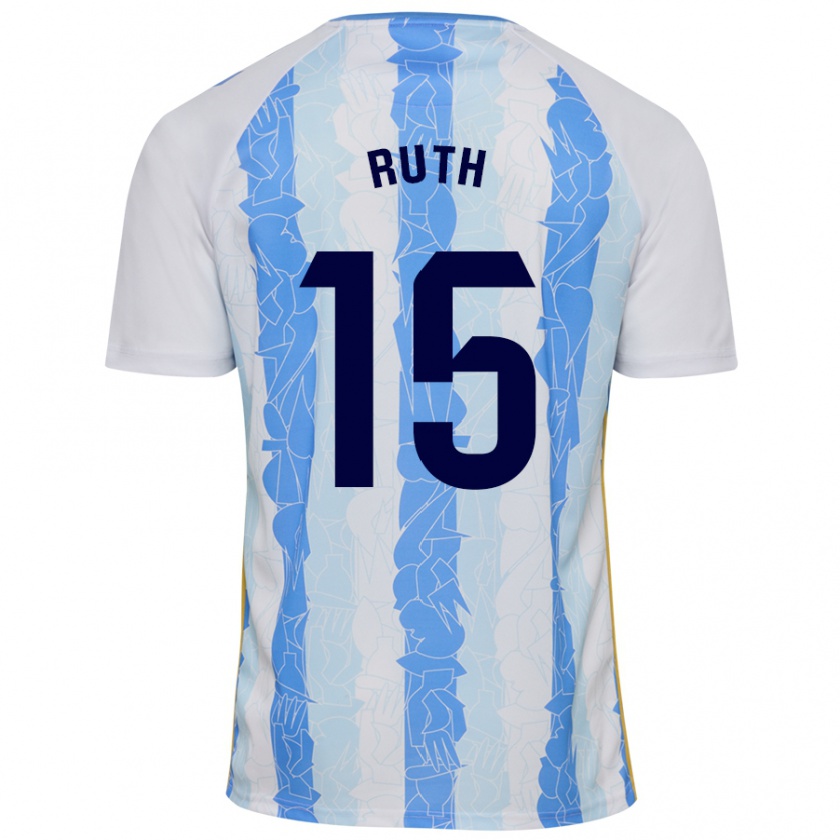 Kandiny Bambino Maglia Ruth #15 Bianco Blu Kit Gara Home 2024/25 Maglietta