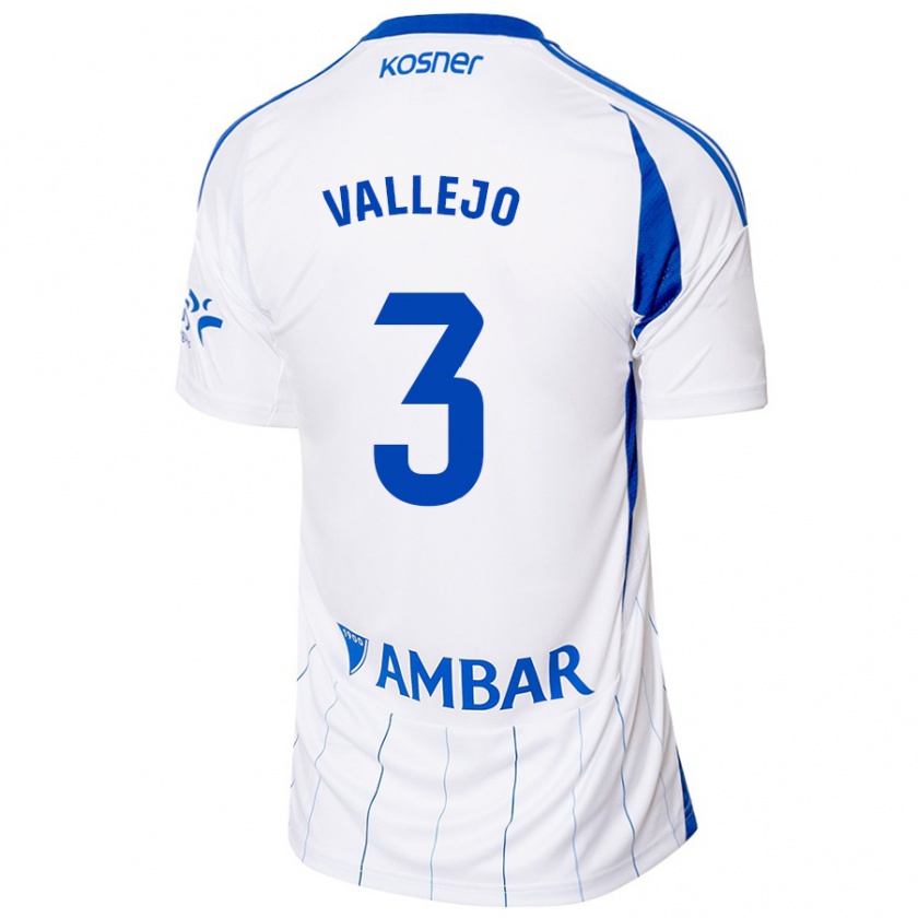 Kandiny Criança Camisola Jaime Vallejo #3 Vermelho Branco Principal 2024/25 Camisa Brasil