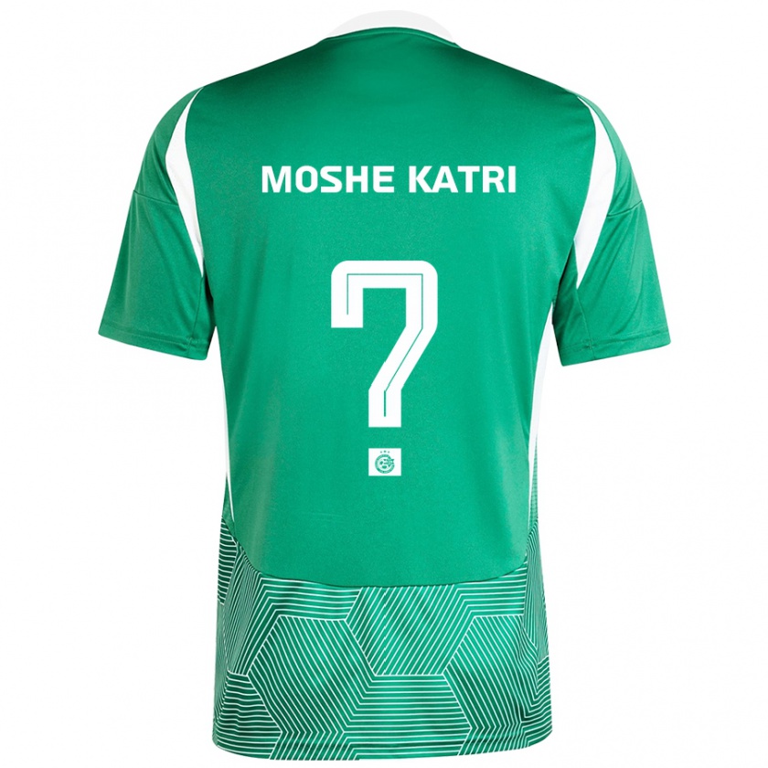 Kandiny Bambino Maglia Roy Moshe Katri #0 Verde Bianco Kit Gara Home 2024/25 Maglietta