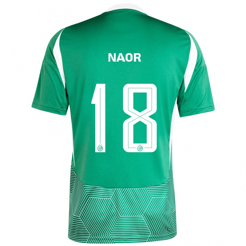 Kandiny Kinderen Goni Naor #18 Groen Wit Thuisshirt Thuistenue 2024/25 T-Shirt België