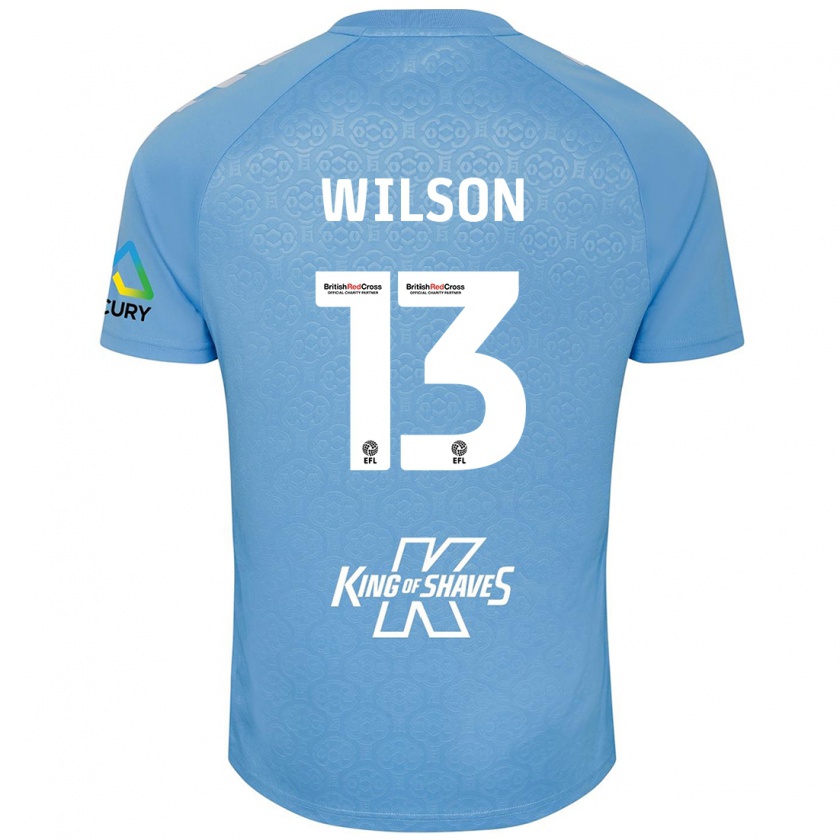 Kandiny Kinderen Ben Wilson #13 Blauw Wit Thuisshirt Thuistenue 2024/25 T-Shirt