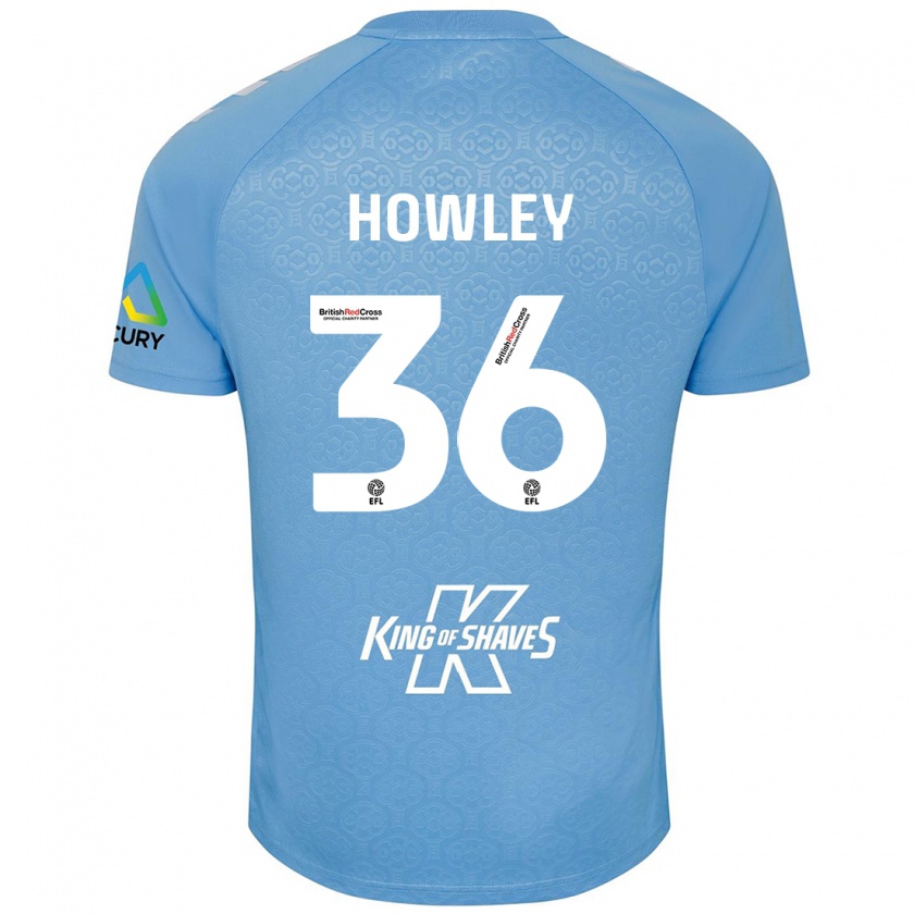 Kandiny Kinderen Ryan Howley #36 Blauw Wit Thuisshirt Thuistenue 2024/25 T-Shirt