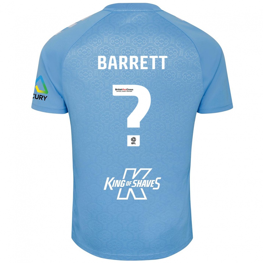 Kandiny Niño Camiseta Marlow Barrett #0 Azul Blanco 1ª Equipación 2024/25 La Camisa