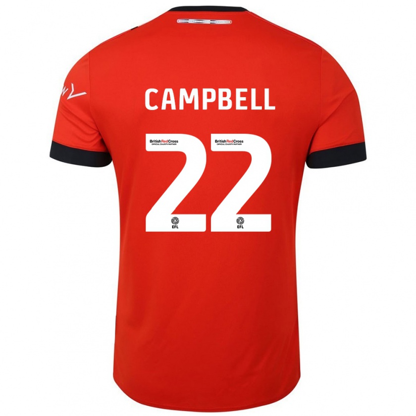 Kandiny Criança Camisola Allan Campbell #22 Preto Laranja Principal 2024/25 Camisa Brasil