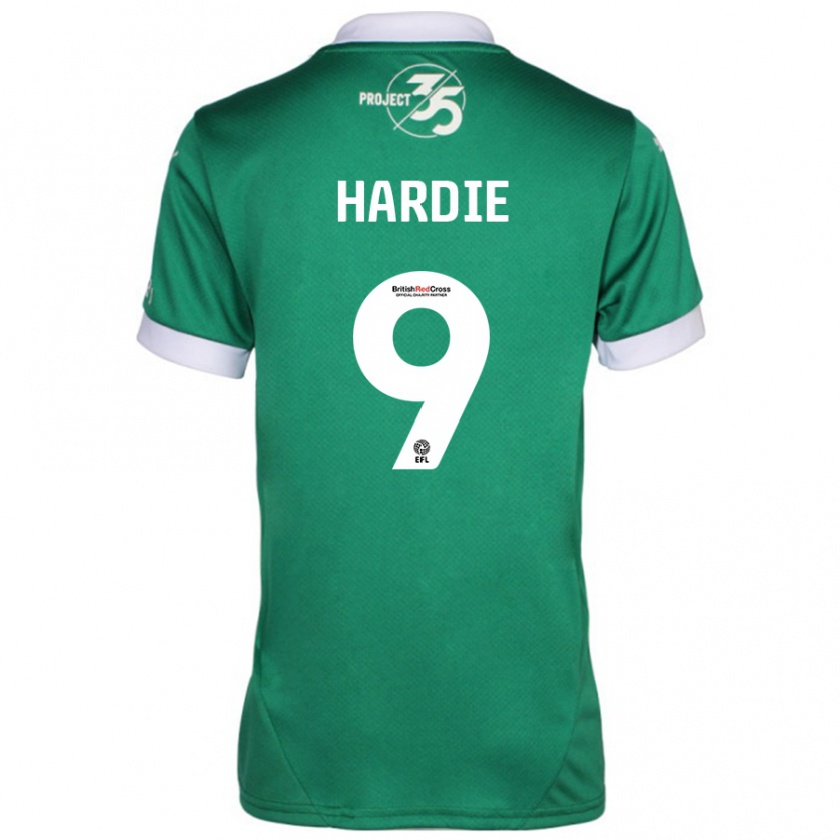 Kandiny Kinderen Ryan Hardie #9 Groen Wit Thuisshirt Thuistenue 2024/25 T-Shirt België