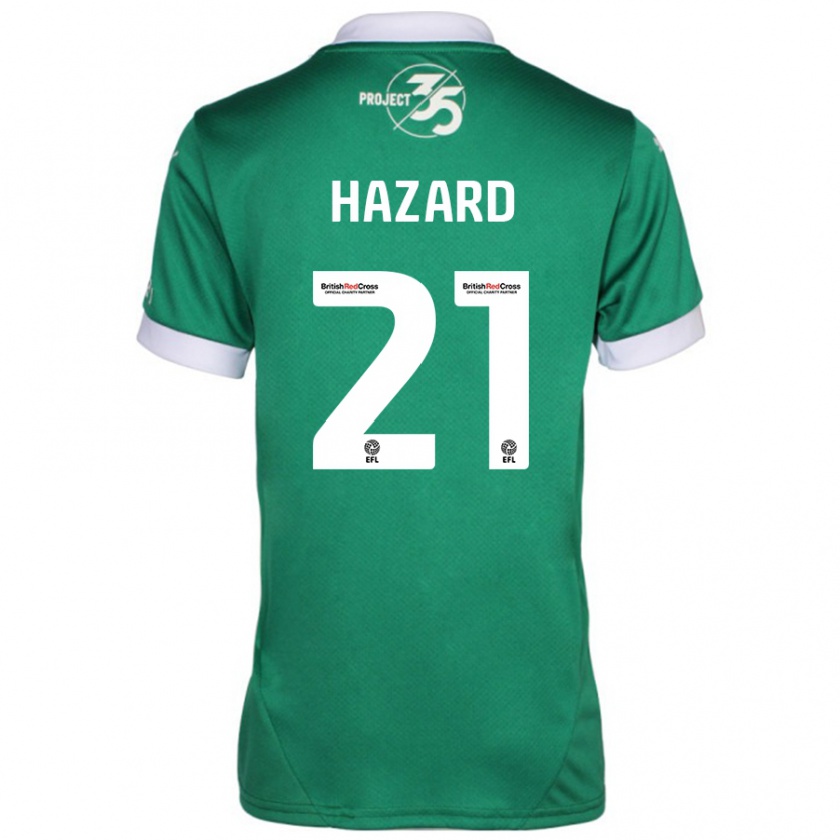 Kandiny Niño Camiseta Conor Hazard #21 Verde Blanco 1ª Equipación 2024/25 La Camisa