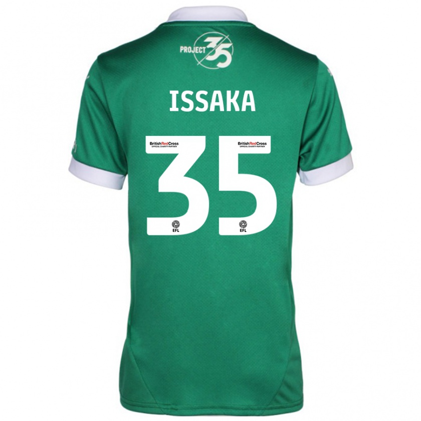 Kandiny Bambino Maglia Freddie Issaka #35 Verde Bianco Kit Gara Home 2024/25 Maglietta