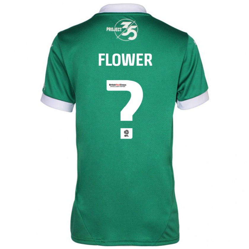 Kandiny Niño Camiseta Jack Flower #0 Verde Blanco 1ª Equipación 2024/25 La Camisa México