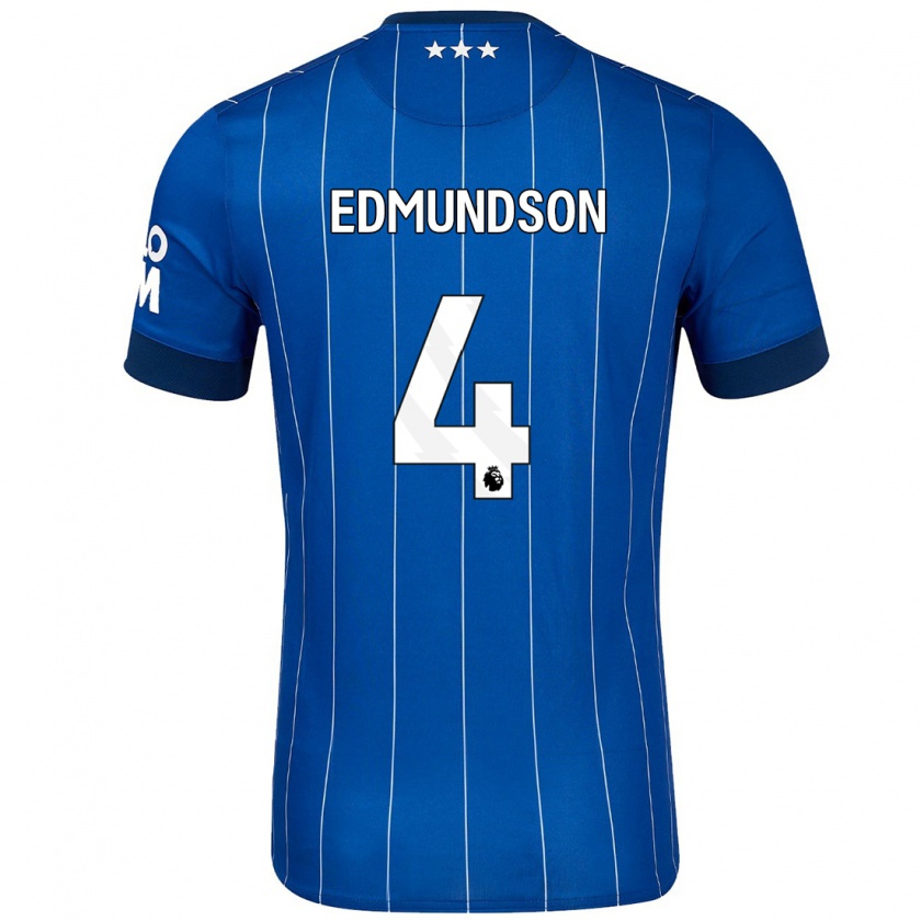 Kandiny Kinder George Edmundson #4 Marineblau Heimtrikot Trikot 2024/25 T-Shirt Österreich