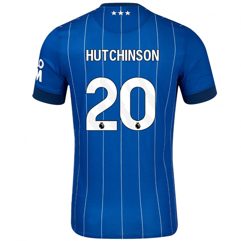 Kandiny Kinder Omari Hutchinson #20 Marineblau Heimtrikot Trikot 2024/25 T-Shirt Österreich