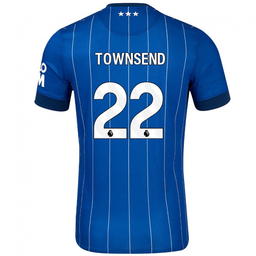 Kandiny Bambino Maglia Conor Townsend #22 Blu Navy Kit Gara Home 2024/25 Maglietta