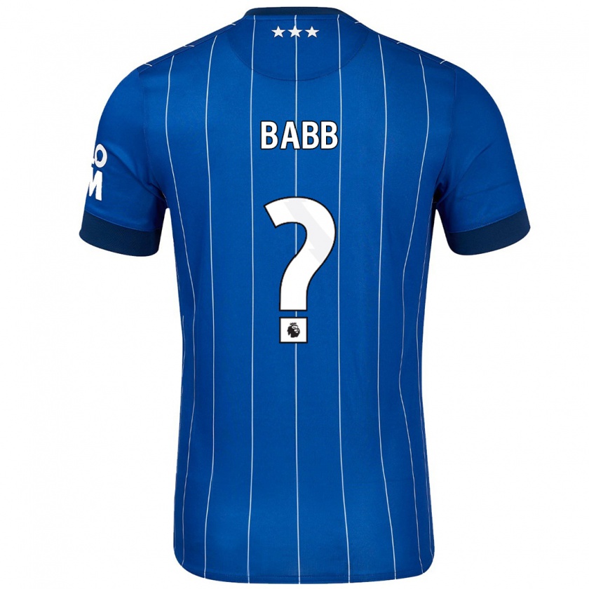 Kandiny Niño Camiseta Daniel Babb #0 Azul Marino 1ª Equipación 2024/25 La Camisa