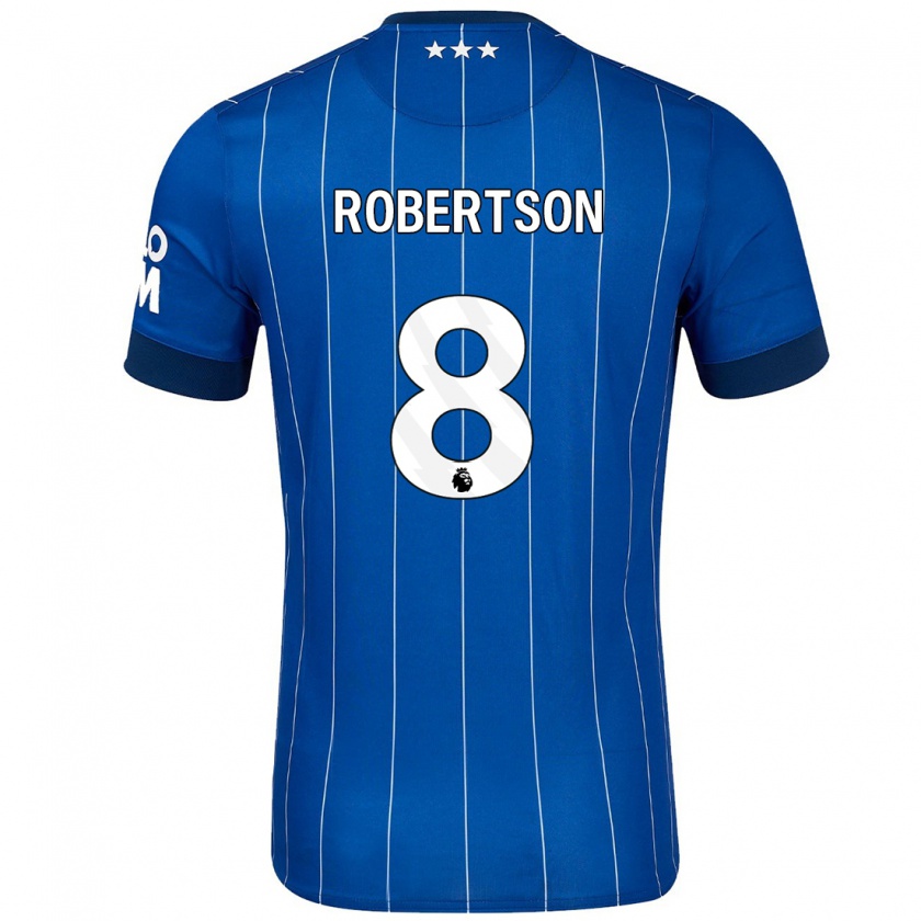 Kandiny Kinder Kyra Robertson #8 Marineblau Heimtrikot Trikot 2024/25 T-Shirt Österreich