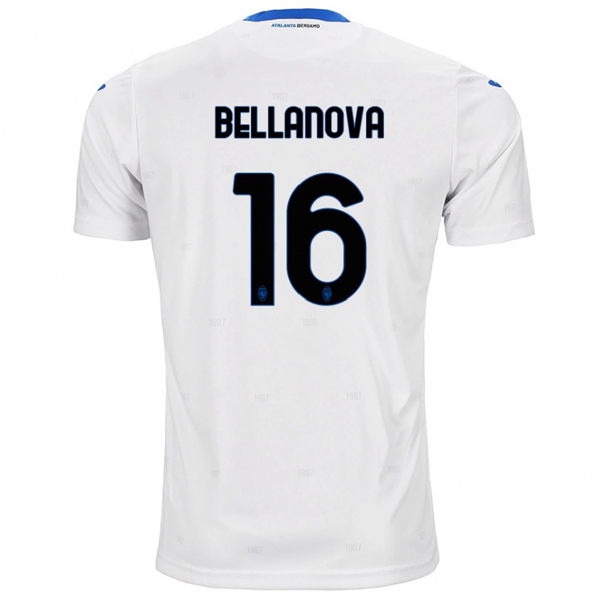 Kandiny Bambino Maglia Raoul Bellanova #16 Bianco Kit Gara Away 2024/25 Maglietta