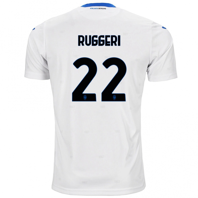 Kandiny Kinder Matteo Ruggeri #22 Weiß Auswärtstrikot Trikot 2024/25 T-Shirt Österreich