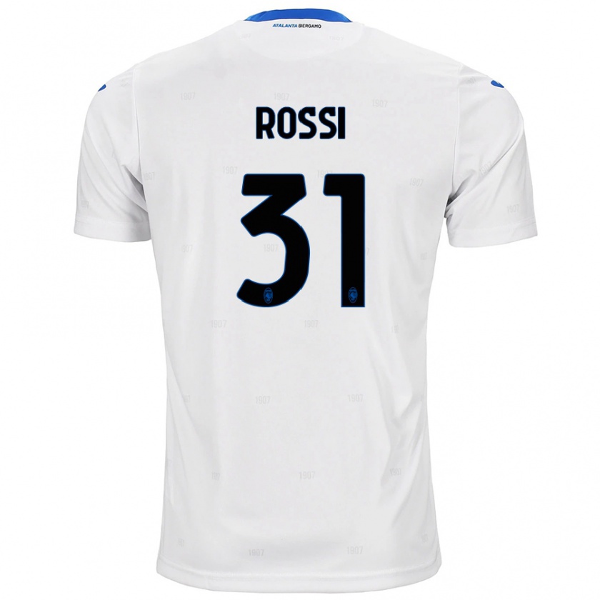 Kandiny Bambino Maglia Francesco Rossi #31 Bianco Kit Gara Away 2024/25 Maglietta