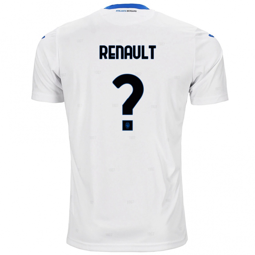 Kandiny Bambino Maglia Guillaume Renault #0 Bianco Kit Gara Away 2024/25 Maglietta