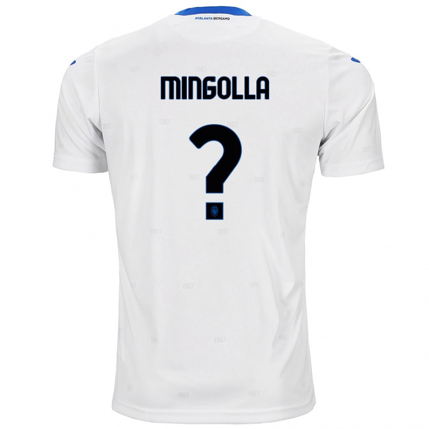 Kandiny Bambino Maglia Simone Mingolla #0 Bianco Kit Gara Away 2024/25 Maglietta