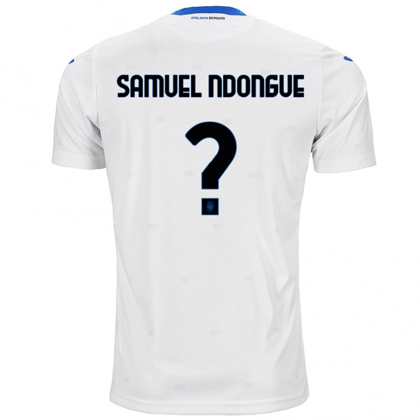 Kandiny Kinderen Frederick Samuel Ndongue #0 Wit Uitshirt Uittenue 2024/25 T-Shirt