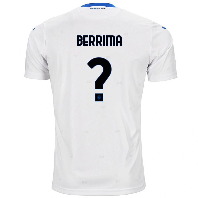 Kandiny Bambino Maglia Salim Berrima #0 Bianco Kit Gara Away 2024/25 Maglietta