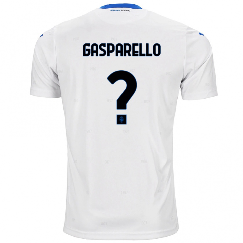 KandinyキッズFrancesco Gasparello#0白アウェイシャツ2024/25ジャージーユニフォーム