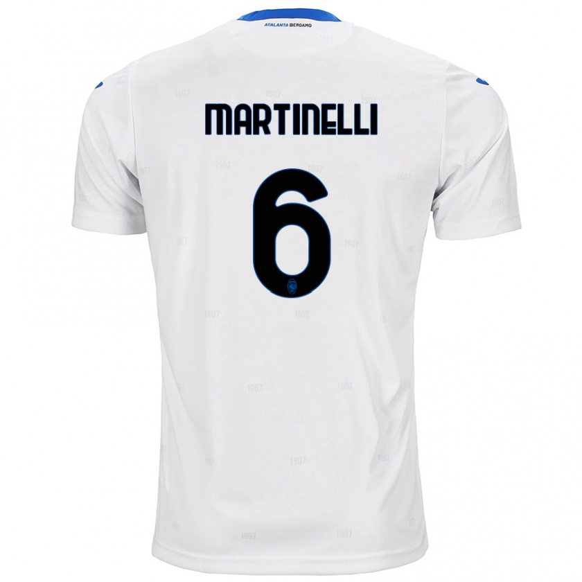 Kandiny Kinderen Gabriel Martinelli #6 Wit Uitshirt Uittenue 2024/25 T-Shirt