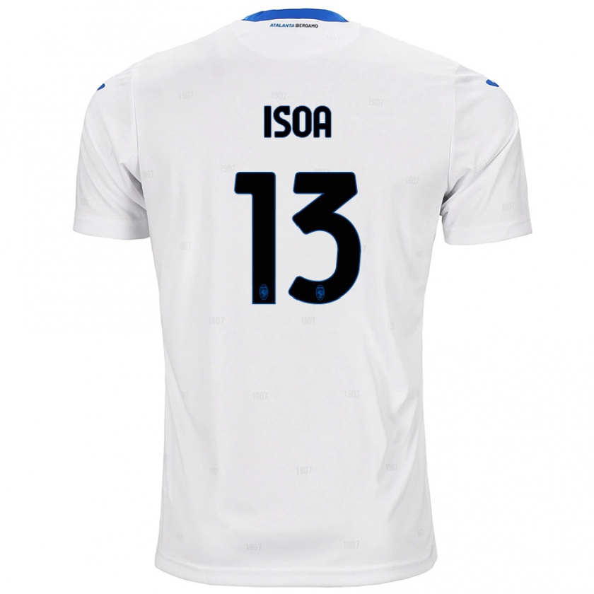 Kandiny Bambino Maglia Isaac Isoa #13 Bianco Kit Gara Away 2024/25 Maglietta