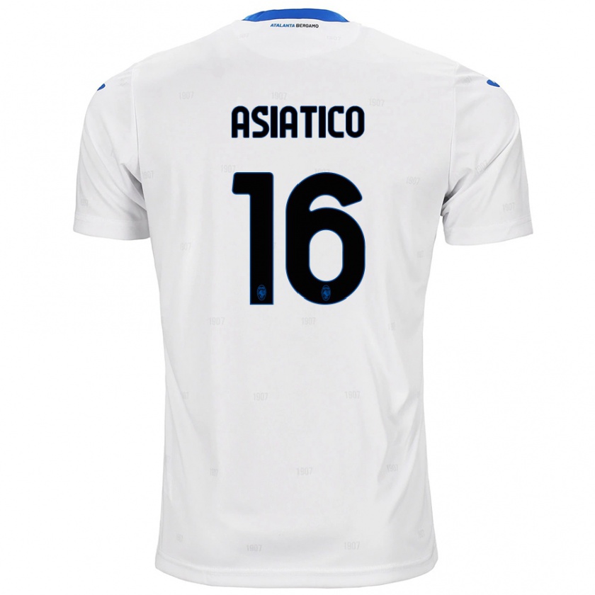 Kandiny Bambino Maglia Pietro Asiatico #16 Bianco Kit Gara Away 2024/25 Maglietta