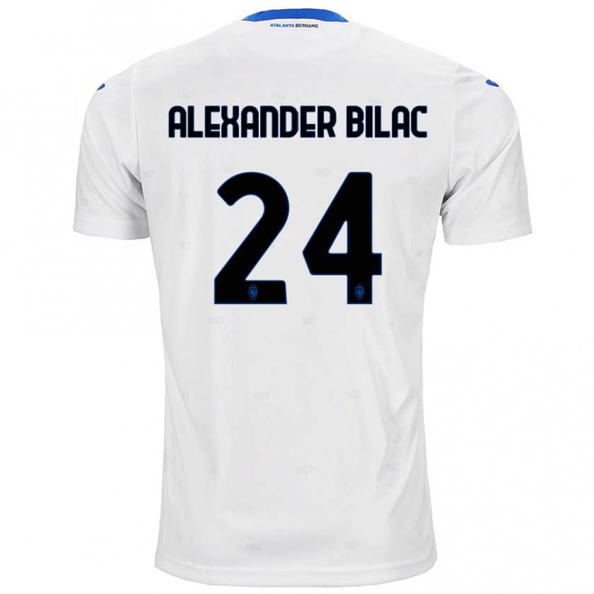 Kandiny Kinder Max Alexander Bilac #24 Weiß Auswärtstrikot Trikot 2024/25 T-Shirt Österreich